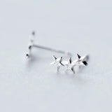 TrustDavis 925 Sterling Silver Star Earring For Women Wedding Birthday Present