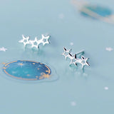 TrustDavis 925 Sterling Silver Star Earring For Women Wedding Birthday Present