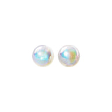 925 Silver Mermaid Pearl Stud Earrings Charming Jewelry Gift