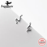 925 Silver Snake CZ Stud Earring for Women Fine Jewelry