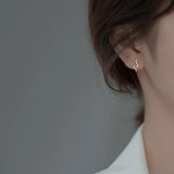 925 Silver Snake CZ Stud Earring for Women Fine Jewelry