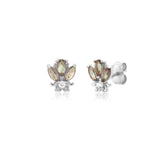 925 Silver Bees Stud Earring Rock Punk Zircon Animal