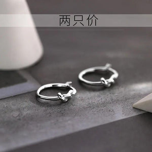 925 Sterling Silver Circle Earrings Birthday Gift