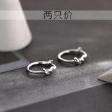 925 Sterling Silver Circle Earrings Birthday Gift