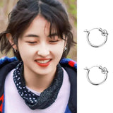 925 Sterling Silver Circle Earrings Birthday Gift