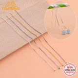 TrustDavis 925 Sterling Silver Earring Accessories Bead String DIY Jewelry