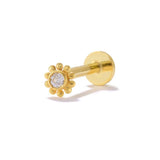 925 Silver Stud Earrings Threaded Labret Piercing Jewelry Cartilage