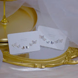 14k Crystal Butterfly Stud Earrings for Woman - Holiday Party Earring Set
