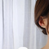 14k Crystal Butterfly Stud Earrings for Woman - Holiday Party Earring Set