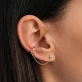 Real Silver 925 Tassel Drop Earrings for Women Piercing Fine Jewelry