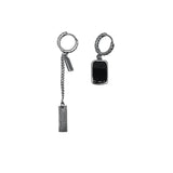 925 Stamp Tassel Square Earrings for Women Prevent Allergy Jewelry Gift