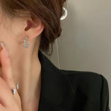 14K Real Plated Geometric C Shape Hoop Earrings for Women Girl