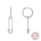 Earrings Silver 925 Sex Pin Drop Earrings Pendientes Jewelry Bijoux Femme