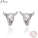 S925 Silver Leaf Dragonfly Puzzle Ear Studs for Women Kids