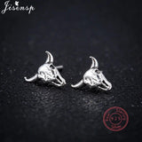 S925 Silver Leaf Dragonfly Puzzle Ear Studs for Women Kids