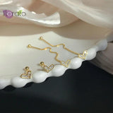925 Silver Heart Crystal Stud Earrings Wedding Jewelry