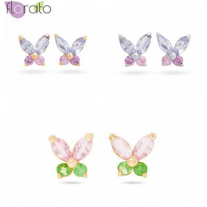 925 Silver Butterfly Stud Earrings Minimalist Women Accessory Birthday Gift