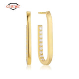 925 Silver Geometric Ear Stud Earrings for Women