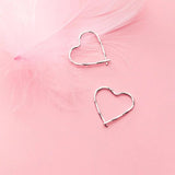 Minimalist Hoop Earrings 925 Sterling Silver