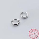 925 Sterling Silver Geometric Hoop Ear Cuff Earrings