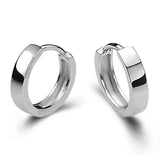 925 Sterling Silver Geometric Hoop Ear Cuff Earrings
