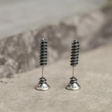 925 Silver Vintage Stud Earrings Halloween Gift