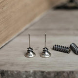 925 Silver Vintage Stud Earrings Halloween Gift