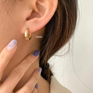 925 Silver Ring Earrings for Women, Personality Contracted Earrings