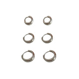 925 Silver Ring Earrings for Women, Personality Contracted Earrings