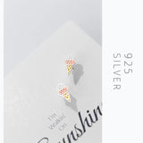 925 Sterling Silver Enamel Ice Cream Stud Earring