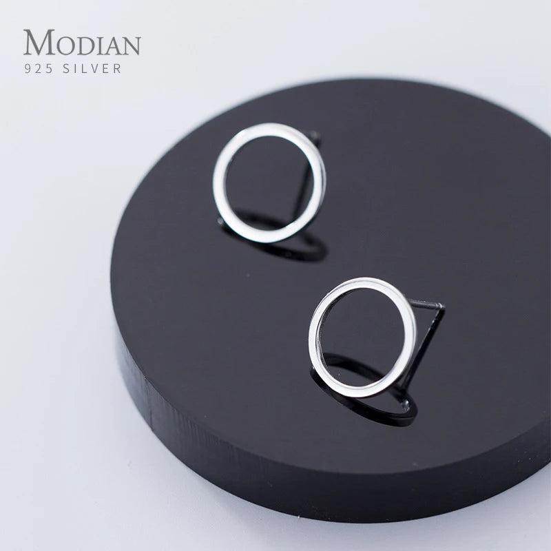 925 Silver Geometric Stud Earring for Women