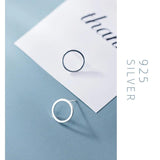 925 Silver Geometric Stud Earring for Women
