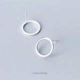 925 Silver Geometric Stud Earring for Women