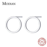925 Silver Geometric Stud Earring for Women