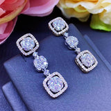Lab Diamond Drop Earrings for Women