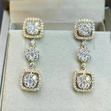 Lab Diamond Drop Earrings for Women