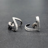 Korea 925 Sterling Silver Ear Needle Earrings