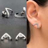 Korea 925 Sterling Silver Ear Needle Earrings