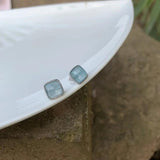 Aquamarine 925 Silver Stud Earrings for Women