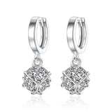 925 Silver Drop Earrings Pizza Ball Pearl Jewelry Making