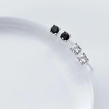 TrustDavis Silver CZ 3mm Stud Earrings For Women Girls Kids Silver Jewelry
