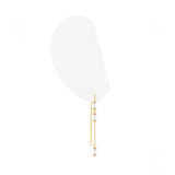 925 Silver Rectangle Zircon Tassel Earrings For Women