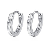 925 Silver Geometric Car Flower Earrings Woman Charm Jewelry