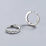 925 Silver Geometric Car Flower Earrings Woman Charm Jewelry