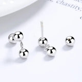 925 Sterling Silver Heart Square CZ Stud Earrings For Women Children Baby