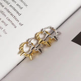 925 Silver Sweet Beads Rivets Round Stud Earrings for Women
