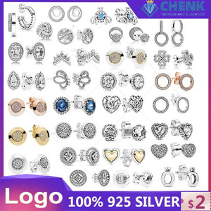 Double Hoop Earrings Sparkling Diamond Circle 299411C01 Girl Jewelry Gift