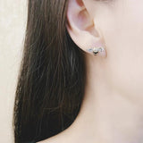 Bee Dancer Stud Earrings in 925 Sterling Silver