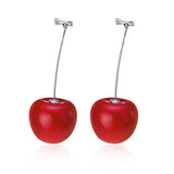 Trusta 925 Silver Cherry Stud Earrings For Women DA163