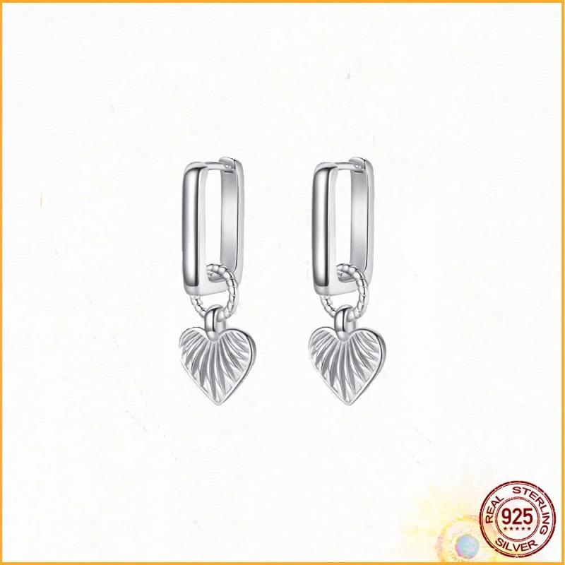 925 Sterling Silver Asymmetric Stars Earrings